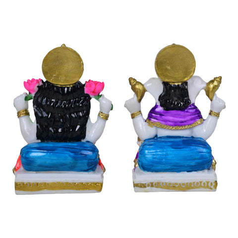 Marbel Dust Laxmi Ganesh Statue For Diwali Pooja,Home Decor And Gifting
