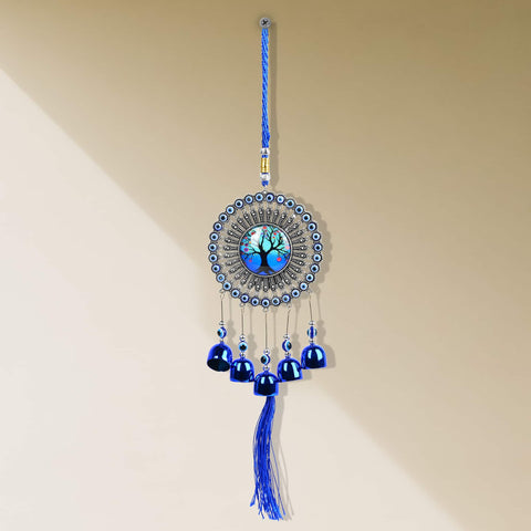Evil Eye Tree of Life Design Wind Chimes For Growth And Positivity
